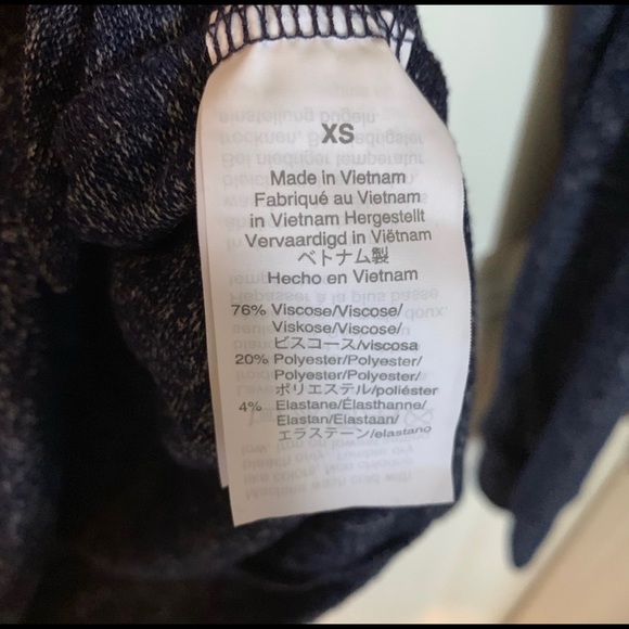 Jcrew factory marled blue size tie LS tee size XS - Picture 6 of 6